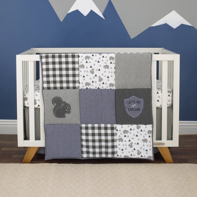 Patchwork crib clearance bedding